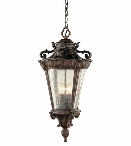 Trans Globe Lighting 4843PA Heritage Collection Four Light Outdoor Hanging Lantern in Patina Finish
