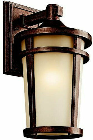 Kichler Lighting 49072BSTFT-LED Atwood Collection One Light Energy Saving Exterior Outdoor Wall Lantern in Brownstone Finish