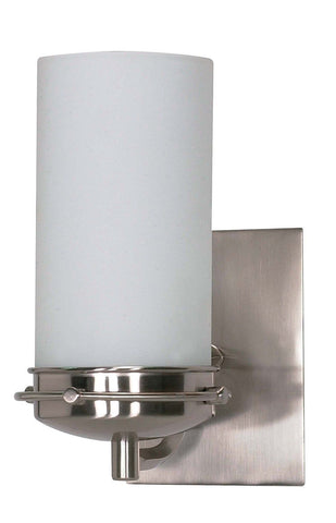 Nuvo Lighting 60-494 Polaris Collection One Light Energy Star Efficient GU24 Wall Sconce in Brushed Nickel Finish