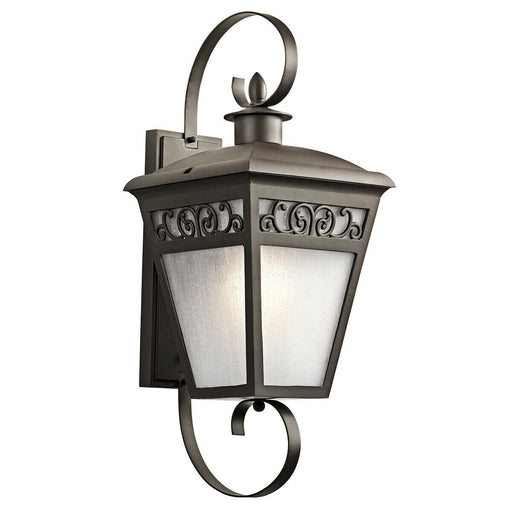 Kichler Lighting 49614 OZ Park Row Collection One Light Exterior Outdoor Wall Lantern in Olde Bronze Finish