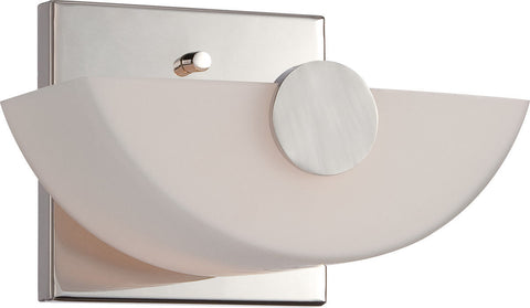 Nuvo Lighting 60-5191 Signature Collection One Light Wall Sconce in Polished Nickel Finish