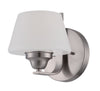 Nuvo Lighting 60-5221 Ludlow Collection One Light Wall Sconce in Brushed Nickel Finish