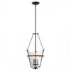 Nuvo Lighting 60-5284 Latham Collection Three Light Hanging Pendant in Copper Espresso Finish