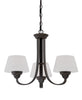 Nuvo Lighting 60-5324 Ludlow Collection Three Light Hanging Chandelier in Russet Bronze Finish