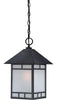 Nuvo Lighting 60-5704 Drexel Collection One Light Energy Efficient GU24 Exterior Outdoor Hanging Lantern in Stone Black Finish