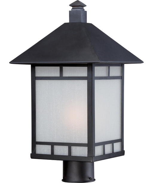 Nuvo Lighting 60-5705 Drexel Collection One Light Energy Efficient GU24 Exterior Outdoor Post Lantern in Stone Black Finish