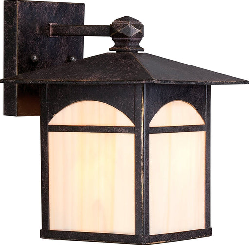 Nuvo Lighting 60-5752 Canyon Collection One Light Energy Efficient GU24 Exterior Outdoor Wall Lantern in Umber Bronze Finish