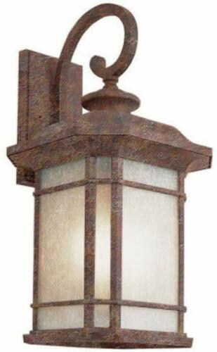 Trans Globe Lighting PL-45822RT-LED One Light Outdoor Wall Mount Lantern in Rust Finish