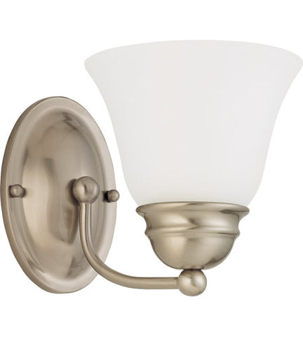 Nuvo Lighting 60-43317BN-LED Empire Collection One Light LED Wall Sconce in Brushed Nickel Finish
