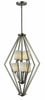 Z-Lite Lighting 609-6-BN Elite Collection Six Light Hanging Pendant Chandelier in Brushed Nickel Finish