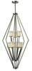 Z-Lite Lighting 609-9-BN Elite Collection Nine Light Hanging Pendant Chandelier in Brushed Nickel Finish