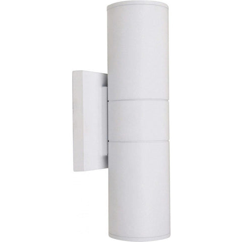 Up and Down #114L LED Exterior Outdoor Wall Mount in White, Black or Bronze Finish