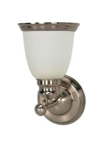 Nuvo Lighting 60-622 Palladium Collection One Light Wall Sconce in Smoked Nickel Finish