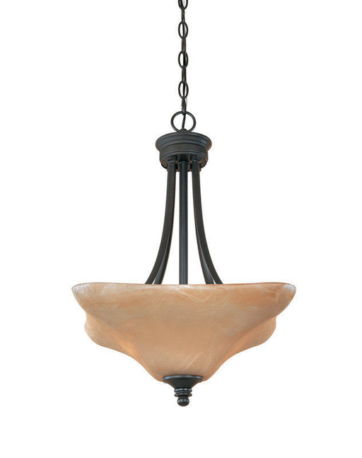 Designers Fountain Lighting 81931 BNB Bella Vista Collection Three Light Hanging Pendant in Burnished Bronze Finish - Quality Discount Lighting