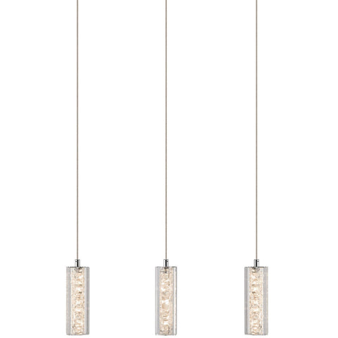 Elan by Kichler Lighting 83008 Neruda Collection Three Light Hanging Pendant Chandelier in Polished Chrome Finish
