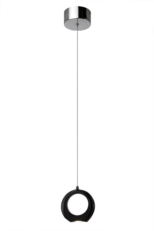 Elan by Kichler Lighting 83316 Zuy Collection LED Hanging Mini Pendant in Black and Chrome Finish