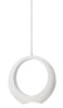 Elan by Kichler Lighting 83320 Zuy Collection LED Hanging Pendant in White and Chrome Finish