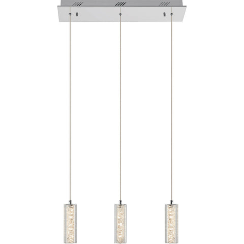 Elan by Kichler Lighting 83421 Neruda Collection Three Light Hanging Pendant Chandelier in Polished Chrome Finish