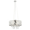 Elan by Kichler Lighting 83584 Angelique Collection Six Light Hanging Pendant Chandelier in Polished Chrome Finish