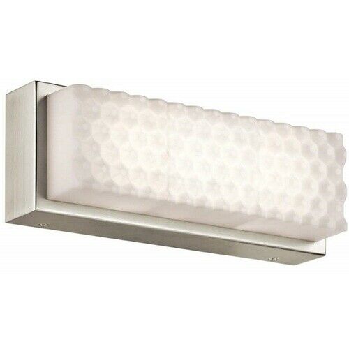Elan by Kichler Lighting 83649 Merco Collection LED Bath Vanity Wall Light in Brushed Nickel Finish