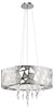 Elan by Kichler Lighting 83675 Angelique Collection Three Light Hanging Pendant Chandelier in Polished Chrome Finish