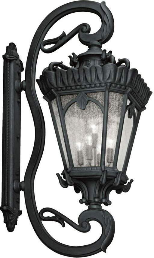 Kichler Lighting 9362BKT Tournai Collection LARGE Five Light Exterior Wall Lantern in Textured Black Finish