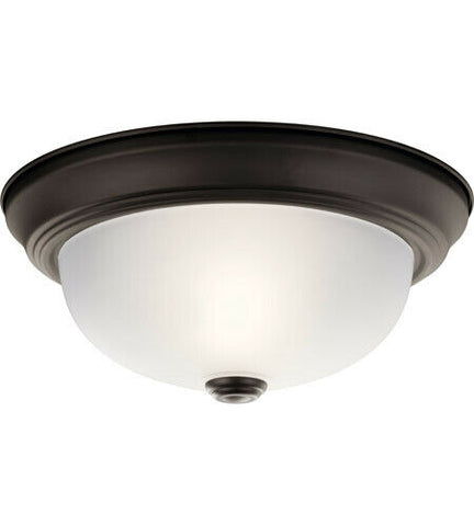 Trans Globe Lighting CB-1990TW BZ Parlor Collection TWO PACK LED  Flush Ceiling Fixtures in Bronze Finish