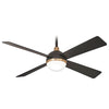 Minka Aire SPECIAL ORDER F623L-BC/SBR ORB Collection 54" Ceiling Fan in Brushed Carbon with Soft Brass Finish