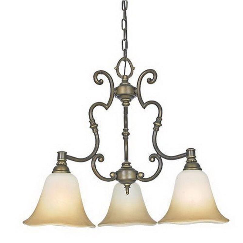 Quoizel Lighting JL5103VE Three Light Juliet Collection Chandelier in ...