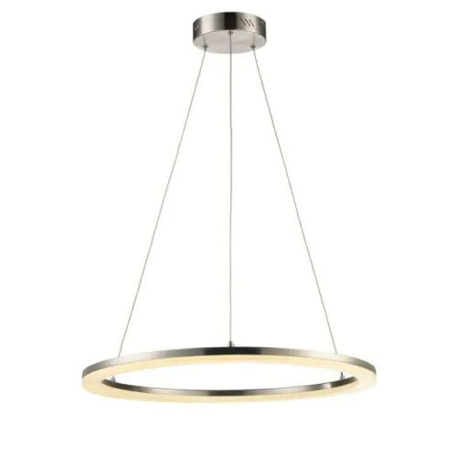 Trans Globe Lighting 1002820842 Monteaux Collection LED Hanging Pendant Chandelier in Brushed Nickel Finish