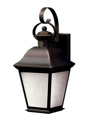 Kichler Lighting 10908OZ-LED Mount Vernon Collection One Light LED Exterior Outdoor Wall Lantern in Olde Bronze Finish