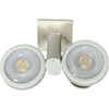 Nora NTH884WH/WH Biform Duet Dual Gimbal Ring Adjustable Heads Ceiling Fixture in White Finish