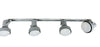 Nora NTH-151S Four Light PAR38 Cone Track Kit in Silver Gray Finish