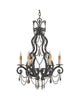 Quoizel Lighting RDA5006 RY Diana Collection Six Light Chandelier in Regency Gold Finish - Quality Discount Lighting
