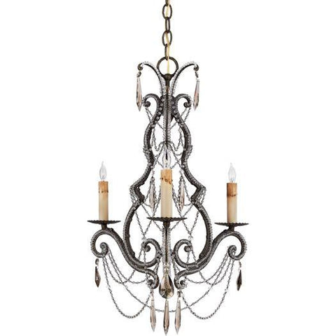 Quoizel Lighting RDA5003 RY Diana Collection Three Light Chandelier in Regency Gold Finish - Quality Discount Lighting