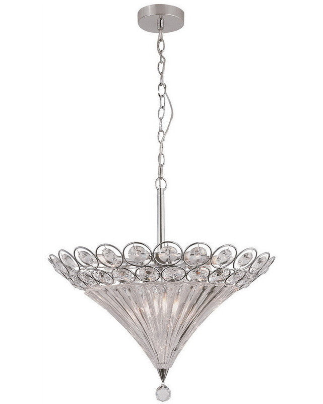 Trans Globe Lighting MDN-915 Ten Light Pendant Chandelier in Polished ...