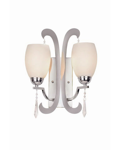 Trans Globe Lighting 1082 PC Two Light Wall Sconce in Polished Chrome Finish - Quality Discount Lighting