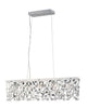 Trans Globe Lighting MDN-957 Five Light Island Pendant Chandelier in Polished Chrome Finish and Crystal - Quality Discount Lighting