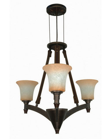 Nuvo Lighting 60-1042 Viceroy Collection Three Light Chandelier in Golden Umber Finish - Quality Discount Lighting