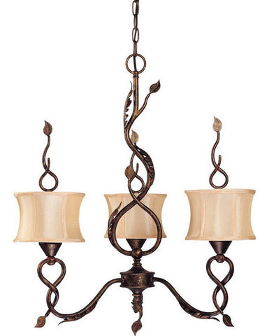 Nuvo Lighting 60-1421 Trellio Collection Three Light Chandelier in Autumn Gold Finish - Quality Discount Lighting