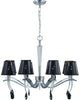 Nuvo Lighting 60-4415 Grace Collection Eight Light Chandelier in Polished Chrome Finish - Quality Discount Lighting