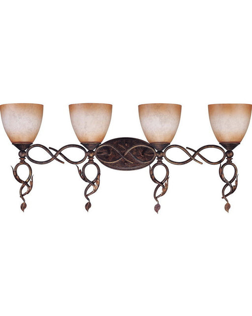 Nuvo Lighting 60-1433 Trellio Collection Four Light Bath Vanity Wall Fixture in Autumn Gold Finish - Quality Discount Lighting