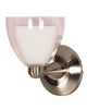 Nuvo Lighting 60-701 One Light Wall Sconce in Brushed Nickel Finish and Arctic White Glass - Quality Discount Lighting