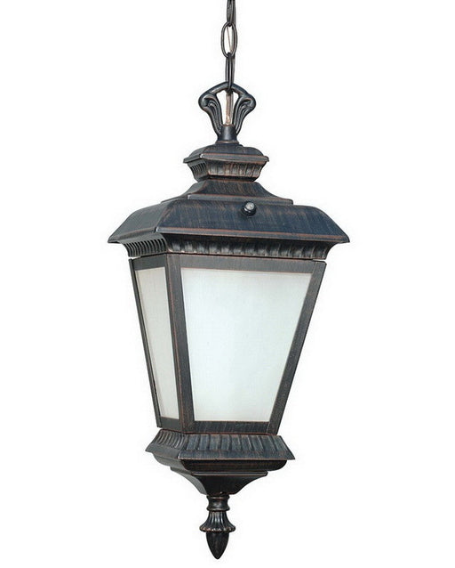 Nuvo Lighting 60-2524 Charter Collection One Light Energy Efficient Fluorescent Exterior Outdoor Hanging Pendant Lantern in Old Penny Bronze Finish - Quality Discount Lighting