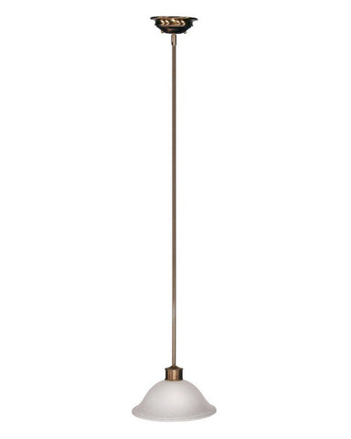 Z-Lite Lighting 309-12P One Light Hanging Pendant in Burnished Nickel and Chocolate Finish - Quality Discount Lighting