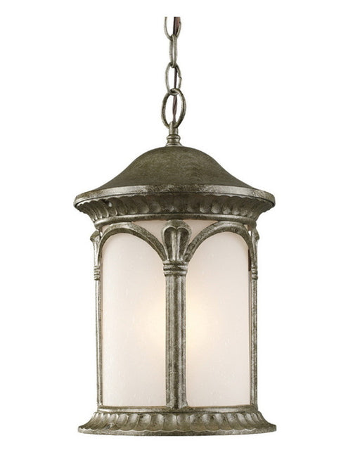 Z-Lite Lighting 2021CH-AS One Light Outdoor Exterior Hanging Mount in Antique Silver Finish - Quality Discount Lighting