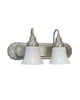 Epiphany Lighting 106172 BN-2537 Two Light Bath Vanity Wall Fixture in Brushed Nickel Finish
