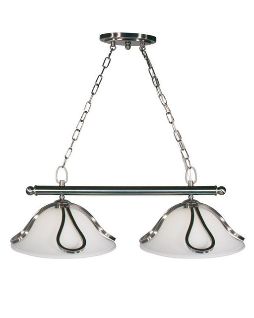 Z-Lite Lighting 316-2 Two Light Island Hanging Pendant Chandelier in Brushed Nickel Finish - Quality Discount Lighting