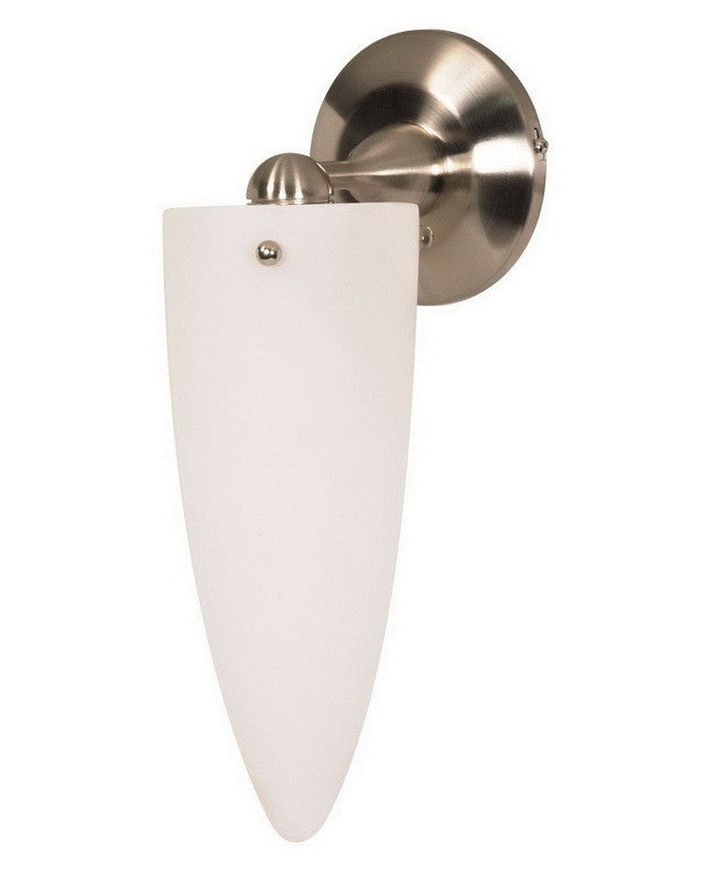 Nuvo Lighting 60698 One Light Wall Sconce in Brushed Nickel Finish an