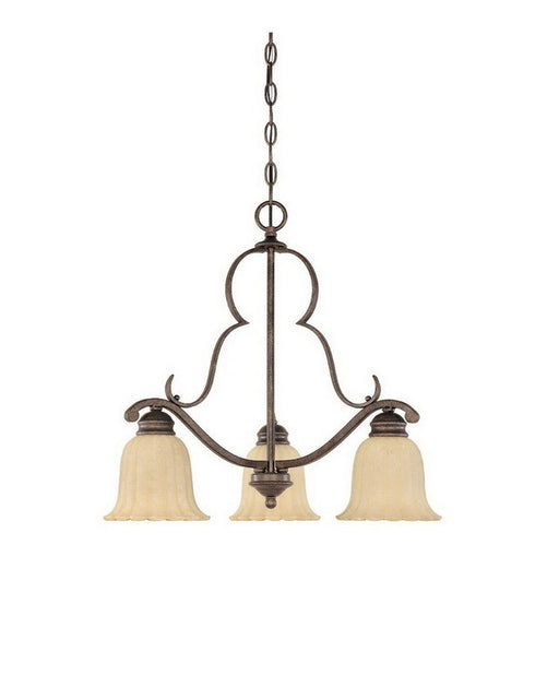Designers Fountain Lighting 82683 FSN Radford Collection Three Light Hanging Chandelier in Forged Sienna Finish - Quality Discount Lighting